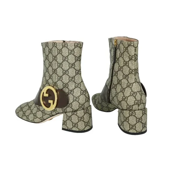 Gucci 701706 Blondie GG Supreme Ankle Boots - Picture 3 of 10
